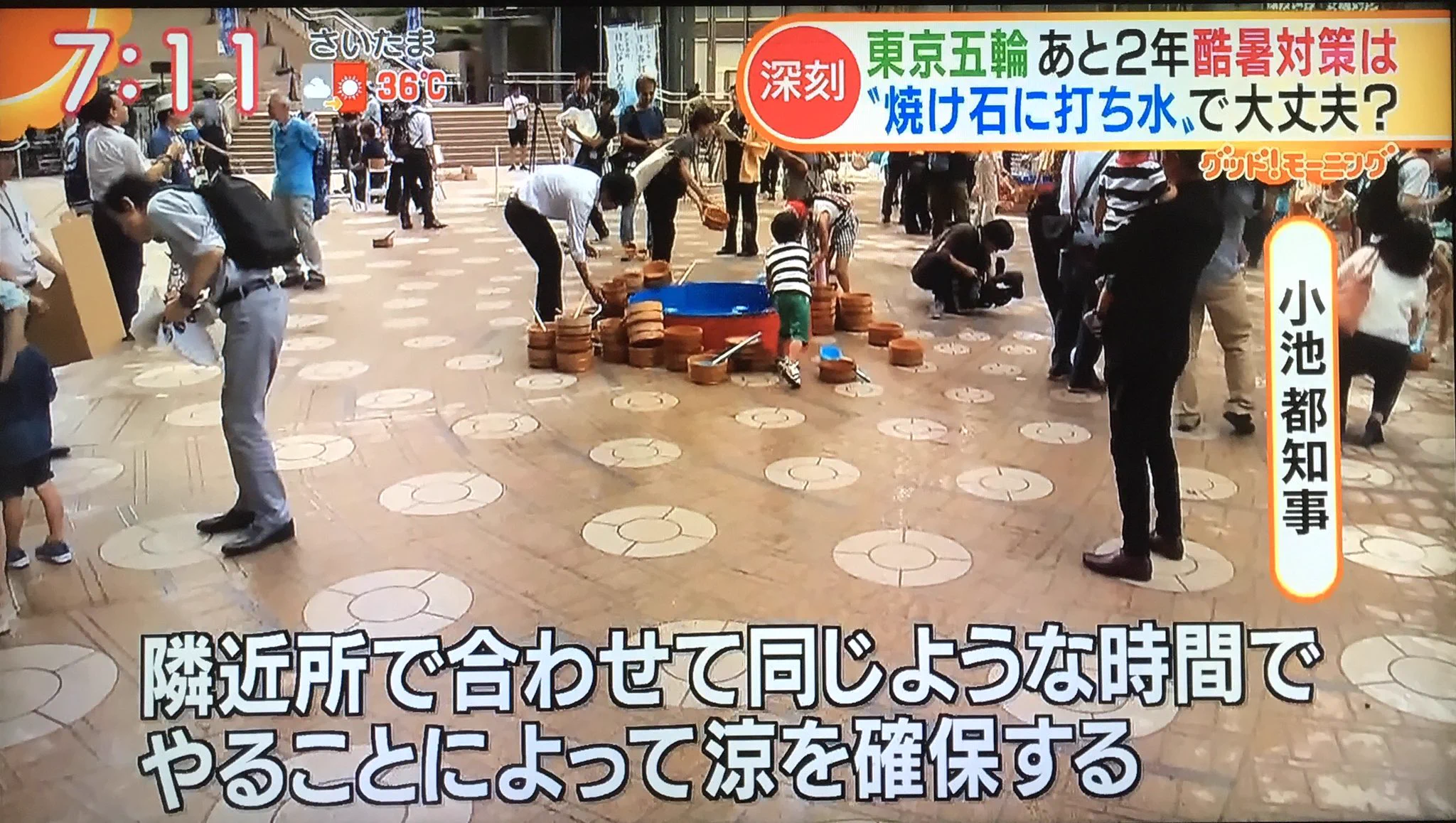 小池知事の秘策を中尾彬がぶった切る！そもそも秘策が打ち水か…