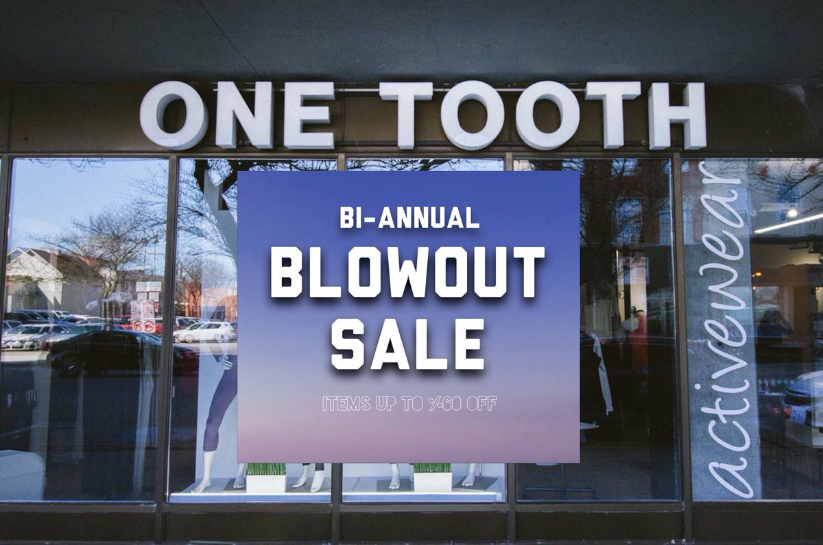 onetoothpjp's tweet photo. Yep this is the week!  Storewide everything up 60% off. Thursday 4-8 the madness begins! @sparknet41 @onetoothsarnia https://t.co/hH9mPux2g6