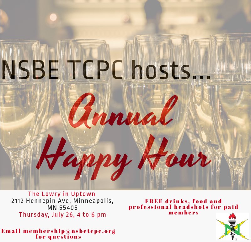 This Thursday come out and enjoy 🍔🥂👯‍♀️. Who says engineers can’t turn up. This is a free event for all paid members. Interested in joining the #nsbetcpc squad or already apart of the squad but haven’t paid your dues email membership@nsbetcpc.org. #thirstythursday🍺 #nsbe