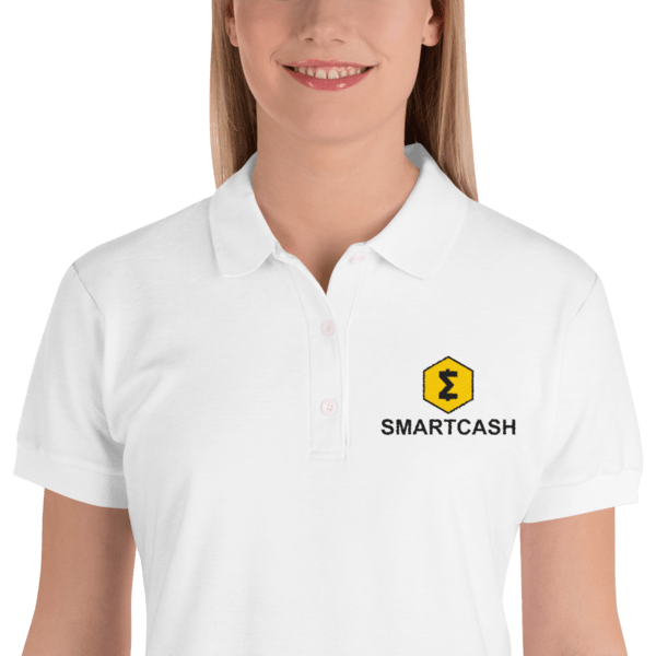 SmartieShop's tweet photo. SmartCash Embroidered Women’s Polo Shirt https://t.co/bDtfOUBWQF https://t.co/DI7Izc2VbL