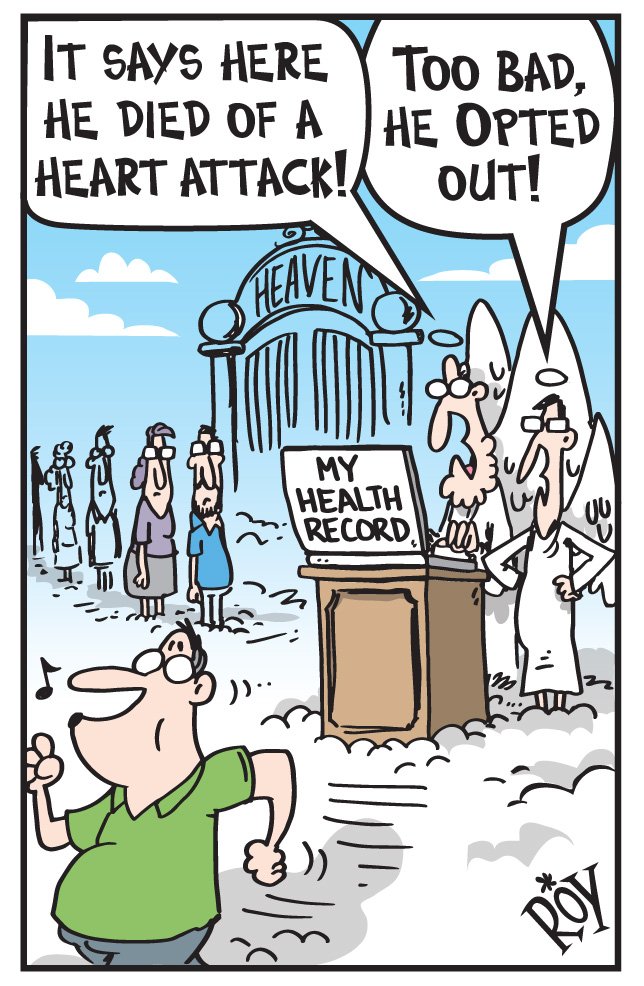 chrisroytaylor's tweet image. There are advantages to #OptingOut of #MyHealthRecord!

#Cartoon: @theheraldsun 
#MyHealthRecords #Health #Government #auspol
#GregHunt #MalcolmTurnbull #Turnbull #HealthRecords #optout