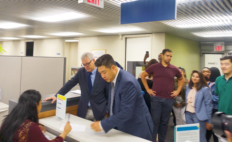 Wonderful to see good people standing up for Toronto. I'm supporting <a href="/HanDongOntario/">Han Dong</a> 's run for council in ward20