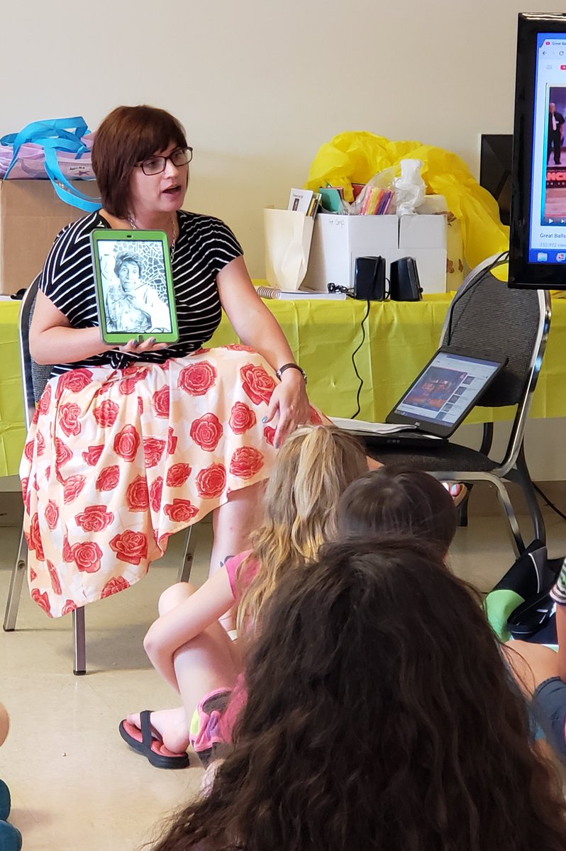 We finished our Literary Art Camp on Friday with a focus on percussionist Tito Puente and a look at the rhythmic works of Vincent Van Gogh and Alma Woodsey Thomas. We made drums and tambourines that were decorated with artwork in their styles. <a href="/StarCityJBE/">Star City JBE</a> #WhateverItTakes