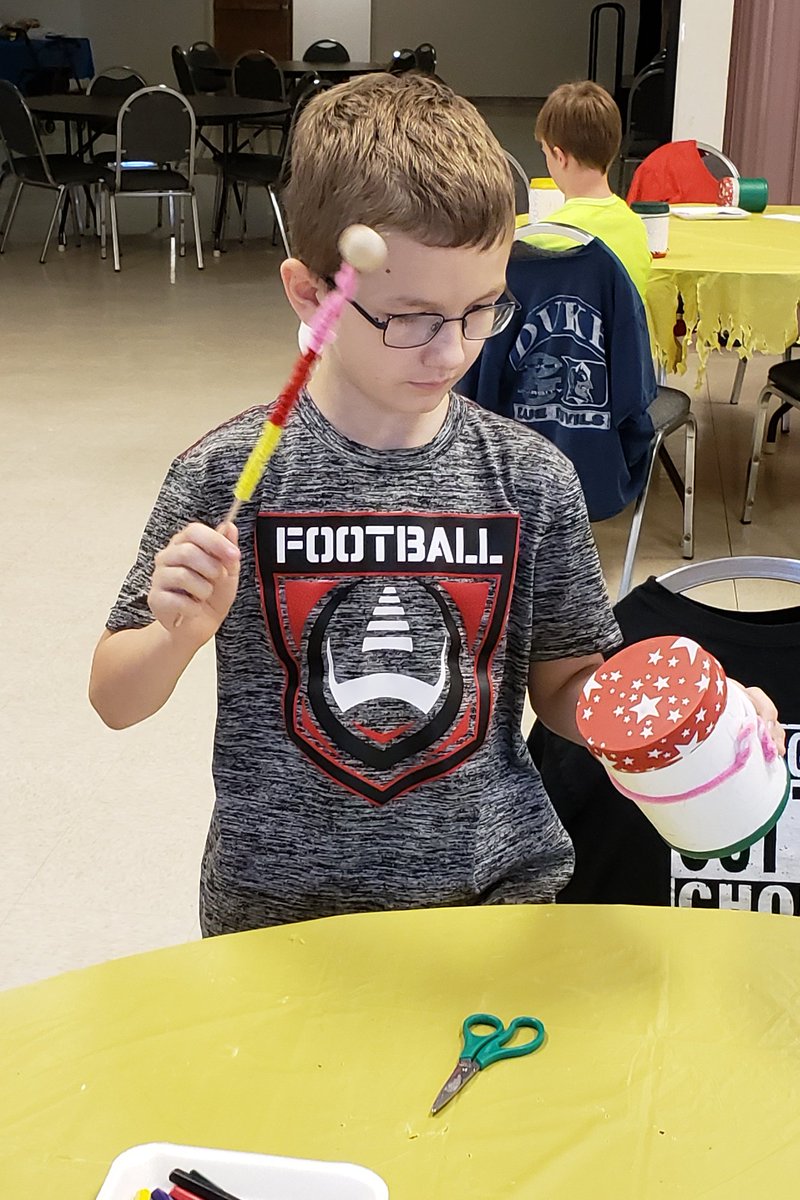 Suzi_Q_Davis's tweet photo. We finished our Literary Art Camp on Friday with a focus on percussionist Tito Puente and a look at the rhythmic works of Vincent Van Gogh and Alma Woodsey Thomas. We made drums and tambourines that were decorated with artwork in their styles. @StarCityJBE #WhateverItTakes https://t.co/dzjlYkDi1J