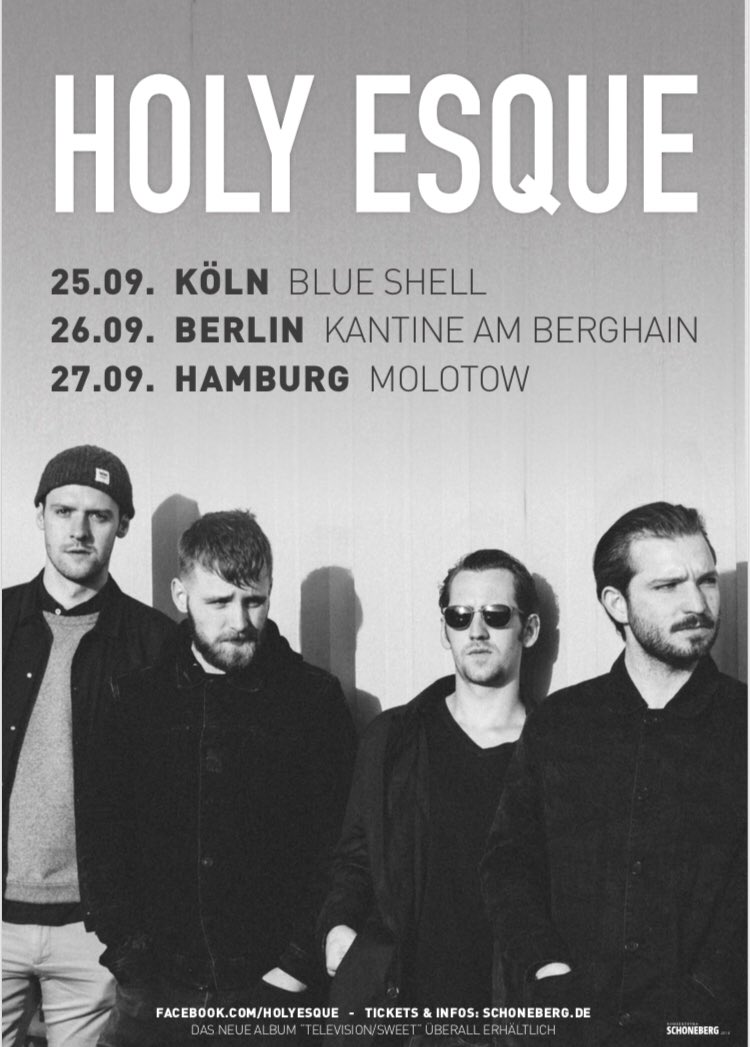 HOLYESQUE's tweet photo. We can’t wait to get back to Germany! We’ll return this September to Cologne, Berlin &amp; Hamburg. Tickets https://t.co/D9YY7pKku5 @kbschoneberg    #HolyEsque #Germany https://t.co/nzqQnhyJP5