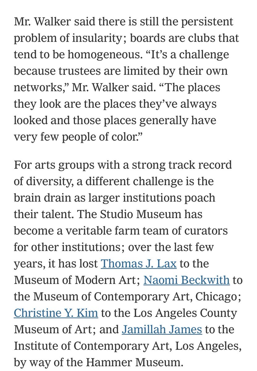 museumhue's tweet photo. NYT ARTICLE HIGHLIGHTS THE DISPARITY BETWEEN COMMUNITIES SERVED AND THEIR REFLECTION ON MUSEUM'S BOARDS. Check out Museum Hue's new 93% POC board!
https://t.co/ezW8aeACil
#pocboardofdirectors #pocart #pocartist #curatorsofcolor #curatorofcolor #museumhue #hueseum https://t.co/47HeoUyM6z
