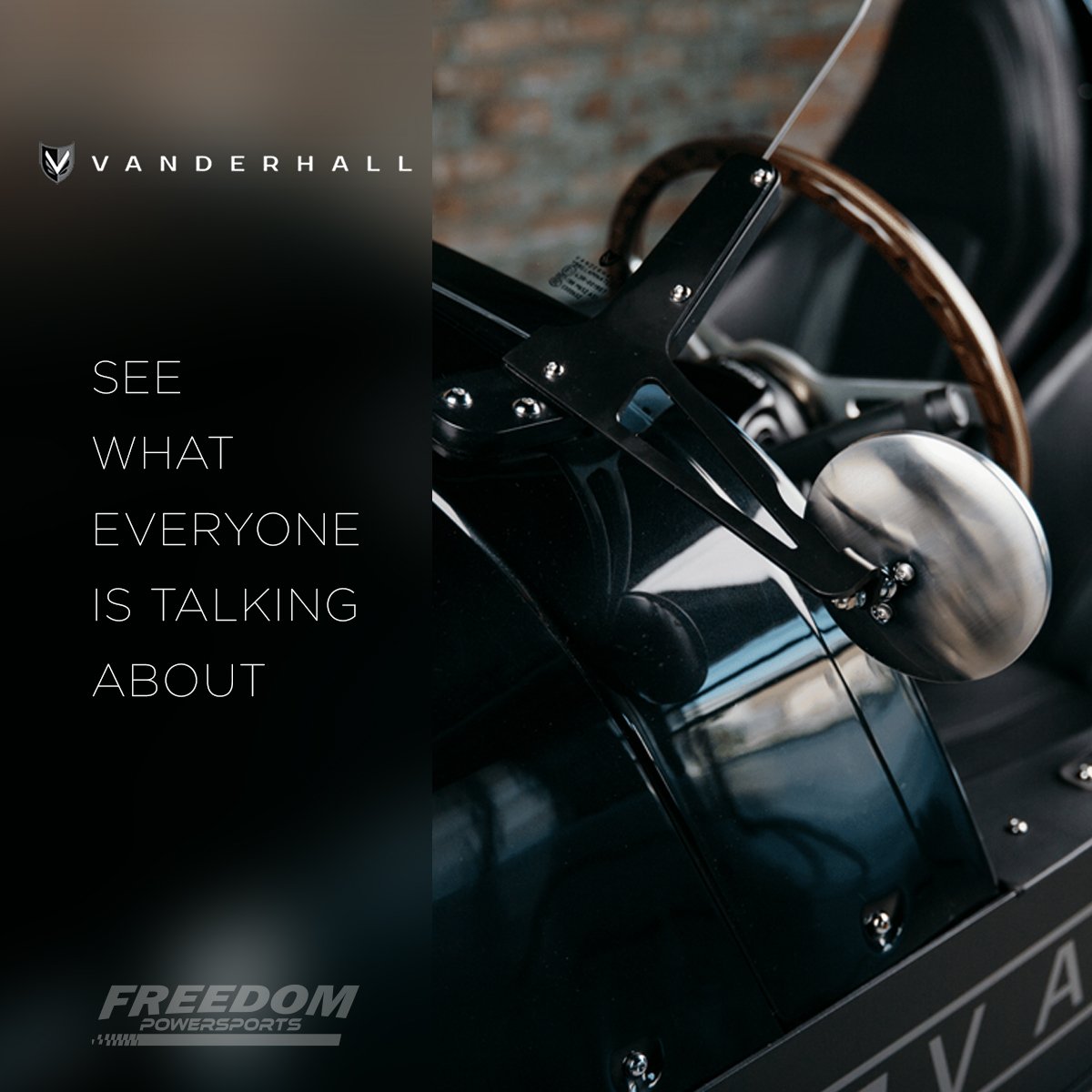 Vanderhall Demo July 28th! Come out and test ride what everyone is talking about! Click the link to find out more!
freedompowersportsusa.com/hurstdemo