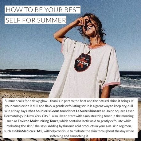 Founder of @LaSuiteSkincare, Rhea Souhleris Grous, shares her morning routine for glowy summer skin with <a href="/cuveebeauty/">Cuvée Beauty</a>.

Article Link: cuveebeauty.com/blogs/curated-…