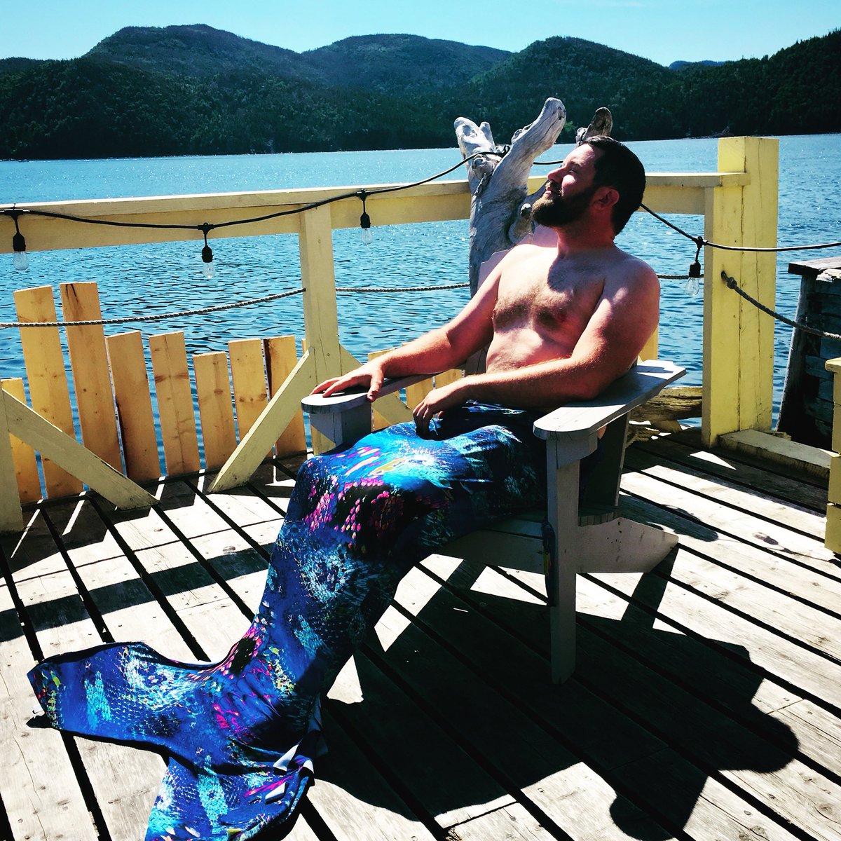 Going topless on the shore of Bonne Bay for a good cause #merbys #merbyscalendar #beards #MentalHealthAwareness #mentalhealth <a href="/CBCNL/">CBC Newfoundland and Labrador</a>