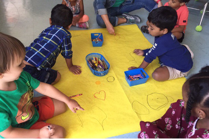MissVaccarella's tweet photo. Room 163 is like a box of crayons, each one of us unique. But when we work together, our classroom feels complete! #SPEFSummerStart2018 https://t.co/KsAJjYPFGm