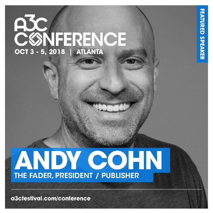 This October, Atlanta's <a href="/A3C/">A3C Festival</a> conference will host panels with Cornerstone and The FADER's Rob Stone and President and Publisher of The FADER Andy Cohn. Click the link to find our more info: a3cfestival.com/conference