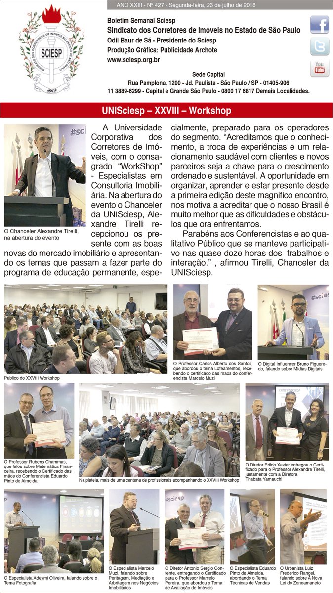 Sciesp's tweet photo. Confira a Coluna Oesp da semana! https://t.co/xk0kqn9Wz8