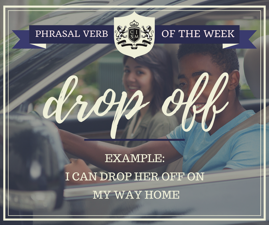 _C_I_S_M_'s tweet photo. 📚When you are driving, if you drop off a person or thing, you take them somewhere and leave them there, usually on your way to somewhere else.📚
.
.
#learnenglish #easyenglish #prhasalverbs #grammartips #grammar #vocabulary #culturalinglesa #sanmartin #studyenglish #speakenglish https://t.co/5oBD3DIMYL