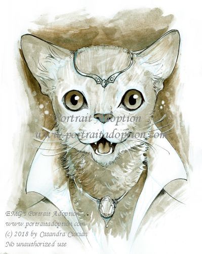 The adventure begins right... meow! This #PortraitAdoption from Casandra Ciocian is ready to join your #RPG party! What are you waiting for? buff.ly/2v0Y7sk

#dnd #tabletop #roleplayinggames #tabletopgames #dungeonsanddragons #nerdgifts #gaming