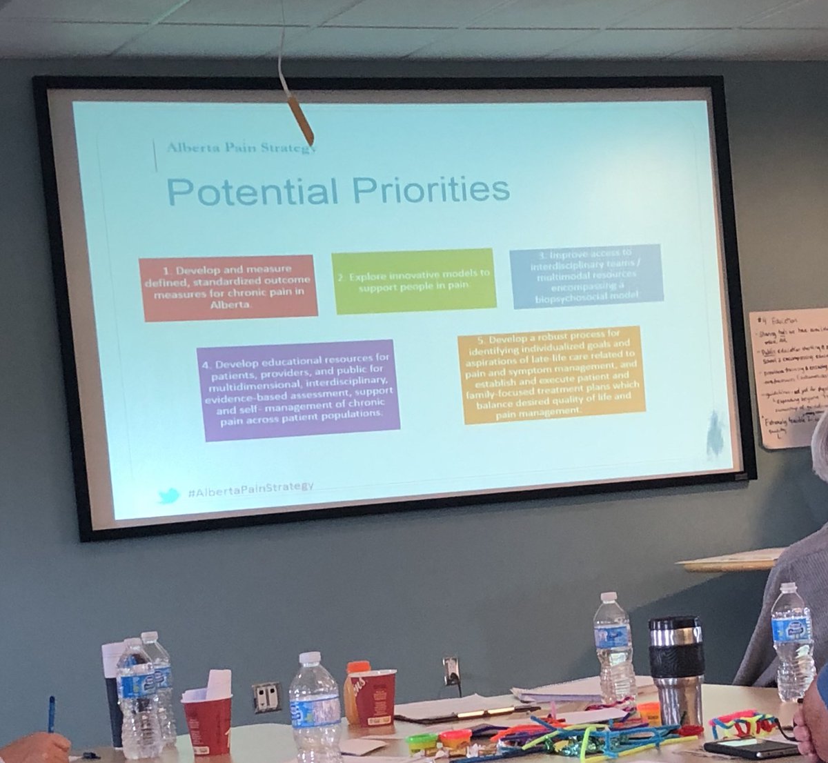 Alberta_Pain's tweet image. Setting priorities for the #ChronicPain #ABpainstrategy: 
- support people in pain
- education across the continuum 
- ensure robust navigation of the system & processes 
- measure to improve #complexproblems #solutionfocussed