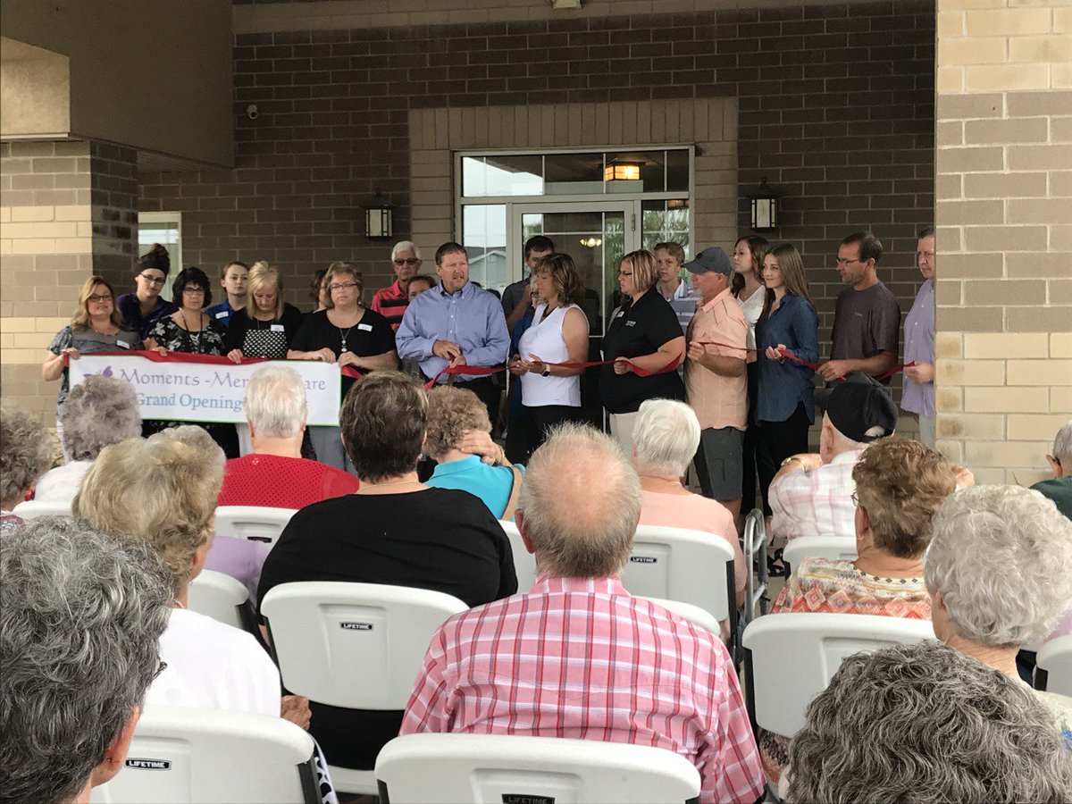 We are excited about our Moments Memory Care opening.  It is an honor to help serve the Cascade area with a dementia program with a new look and updated community.  Here are some photos from the Grand Opening in July 2018. #riverbend #dementiaprogram #iowa