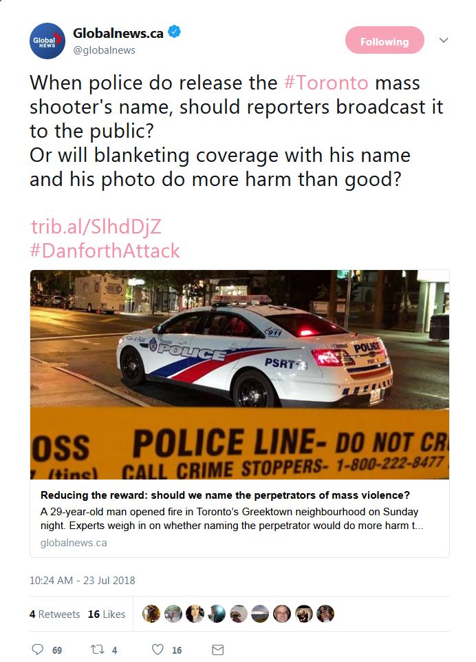 Cdn_Eliana's tweet photo. @globalnews Feb.10/2017 CBC asked for permission to lie to us about criminals among us, but only under certain bigoted circumstances.
Today, Global followed suit. Which fake news outlet is next?
Cdns have a right to know what is going on in our country. PERIOD.
#Toronto #OneStandardForALL https://t.co/Ikmfav8h65