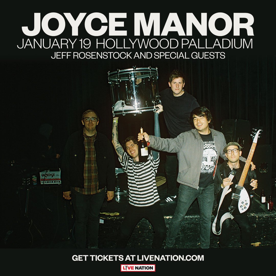 amoebamusic's tweet image. Want to see @JoyceManor perform in Los Angeles Saturday, January 19, 2019 at @thepalladium? RT and follow us to win tickets. Winner announced at 2:30pm.