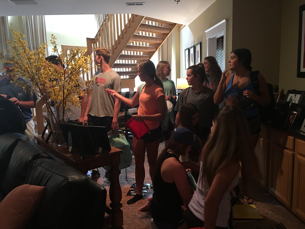 LHS Class of 2020 working to give back over the summer to Fill-A-Backpack for the Lawrence Strawbridge foundation. 23 backpacks ready to go!@LHS20Principal