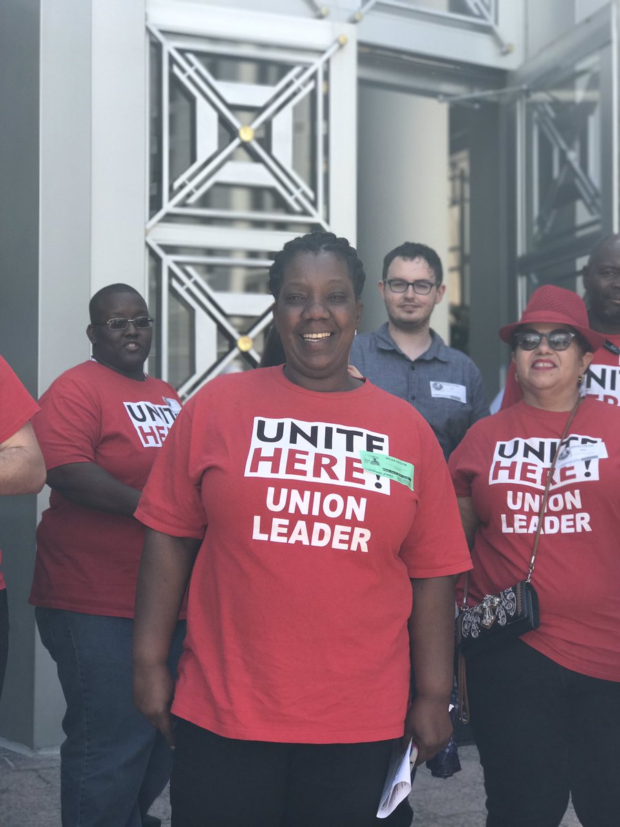 My #UniteHere sister Wilna walking out of City Hall after speaking in support of the #TrustAct that just passed in #Orlando. Orlando becomes the first city in the South to pass a #TrustAct defending our immigrant brothers and sisters. #ImmigrantRightsAreWorkersRights #1u