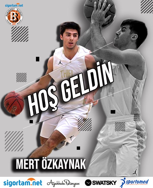 bakirkoybasket's tweet photo. 📝 Kulübümüz Mert Özkaynak ile 2 yıllık sözleşme imzalamıştır 

🇹🇷 NCAA kariyerini Thiel College’de tamamlayan 1996 doğumlu ve 1.83 boyundaki Mert Özkaynak, 2017/18 sezonunda 6.7 sayı ve 2.8 asist ortalamalarıyla mücadele etti #SigortamnetBakırköyBasket https://t.co/7Lq5IQkmKJ