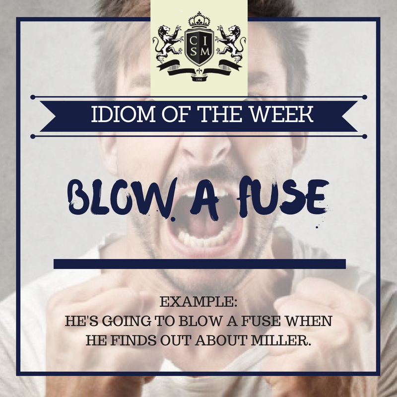 _C_I_S_M_'s tweet photo. 📚If you blow a fuse, you suddenly lose your temper and cannot control your anger. 📚

#learnenglish  #idiom #grammartips #vocabulary #culturalinglesa #sanmartin #studyenglish #practice #english #inglés #aprendeinglés #estudiaringles #idiomoftheweek #fce #cambridge #cae https://t.co/mjKn2pGlnD