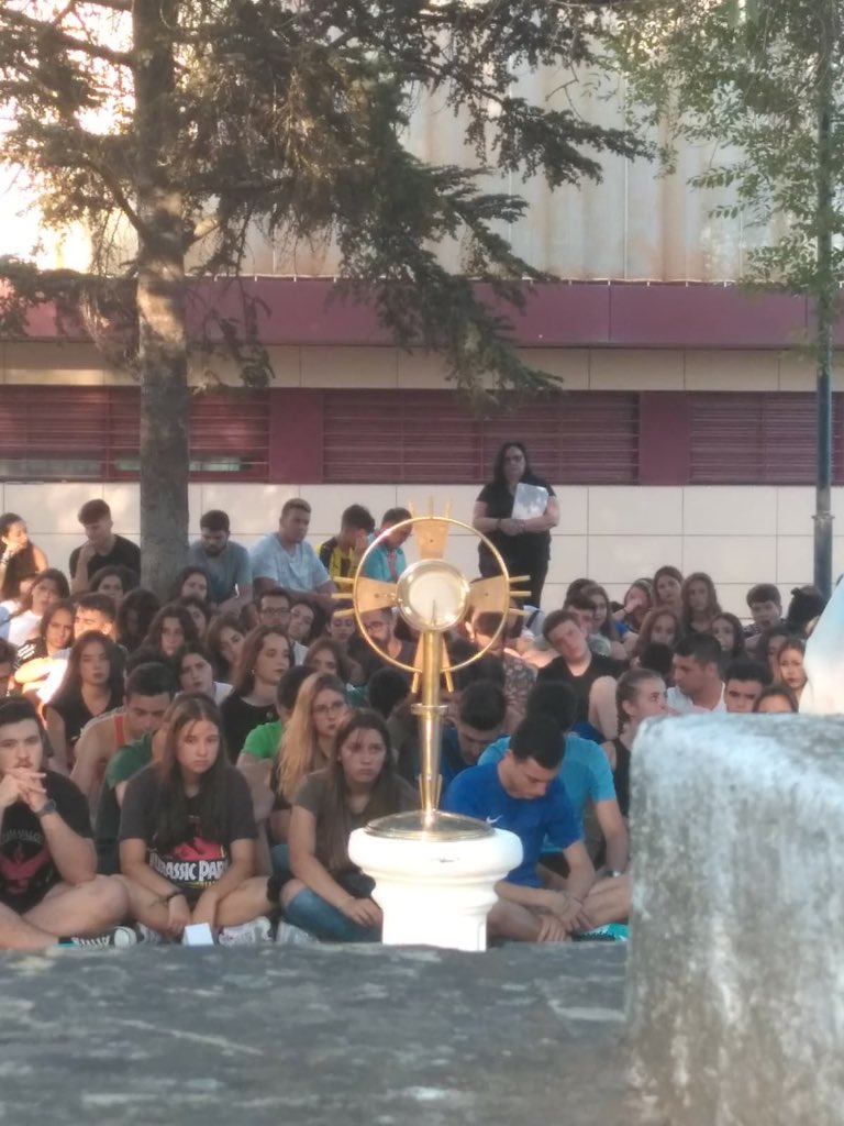 manolosdb's tweet photo. Que al acabar la adoración al Santísimo un grupo de 6 chavales del campamento #vida2 te digan que alguna vez se han planteado ser salesianos porque los sdb que conocen estamos siempre felices... no tiene precio #VeranoSalesiano #IEFSMX https://t.co/JdCQy6QXe4