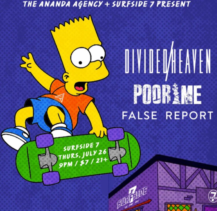 Thursday <a href="/surfsideseven/">Surfside 7</a> w/ <a href="/DividedHeaven/">Jeff Berman</a> @PoorMeMusic come hang! #foco #fortcollins <a href="/theanandaagency/">The Ananda Agency</a>