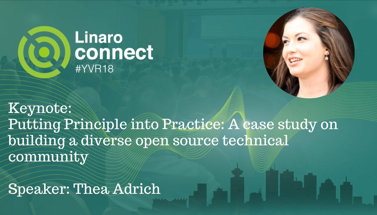 LinaroOrg's tweet image. #Linaro is excited to confirm Thea Aldrich from #ZephyrProject as one of our keynote speakers at YVR18. #OpenSource #Community Abstract here: ow.ly/2xtg30kSF21
#Connect #YVR18