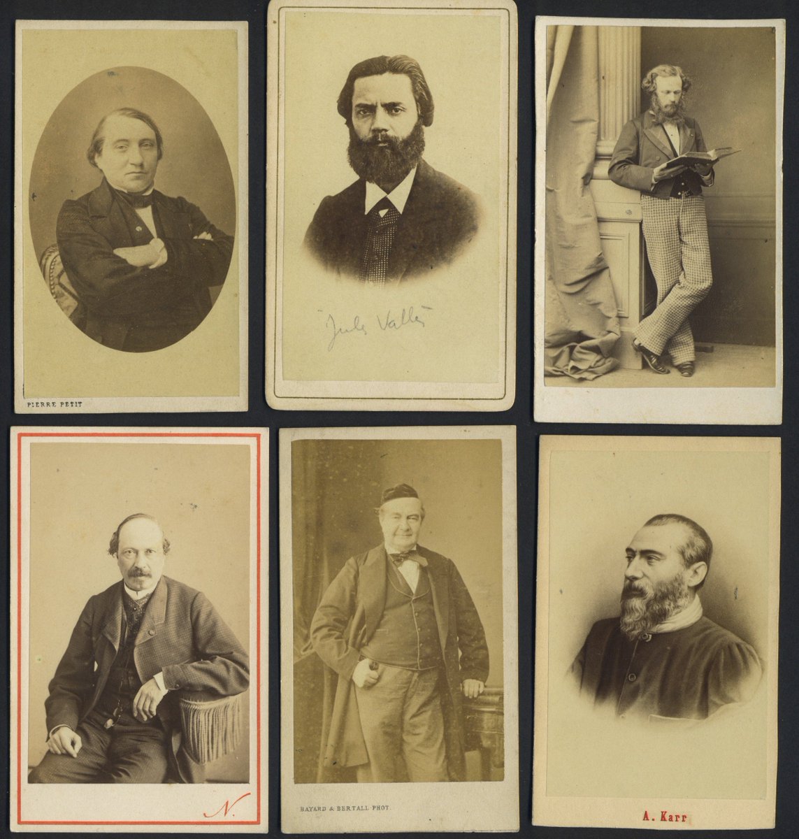 Schubertiade Music On Twitter A Nice Little Group Of Cartedevisite Photographs Of French Authors Of The 19th Century We Re Particularly Partial To Arsenehoussaye Upper Right With His Spiffy Facial Hair And Checked