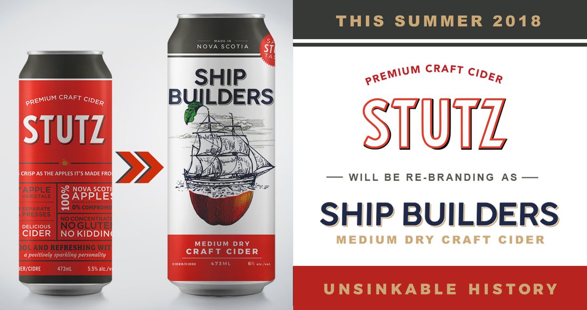 Beginning SOON, we will be joining the @shipbuilderscider family as ShipBuilders Medium Dry! Same cider, new can :) #ns_craftcider #ns_craftbrewing #ns_apples #drinklocal #supportlocal