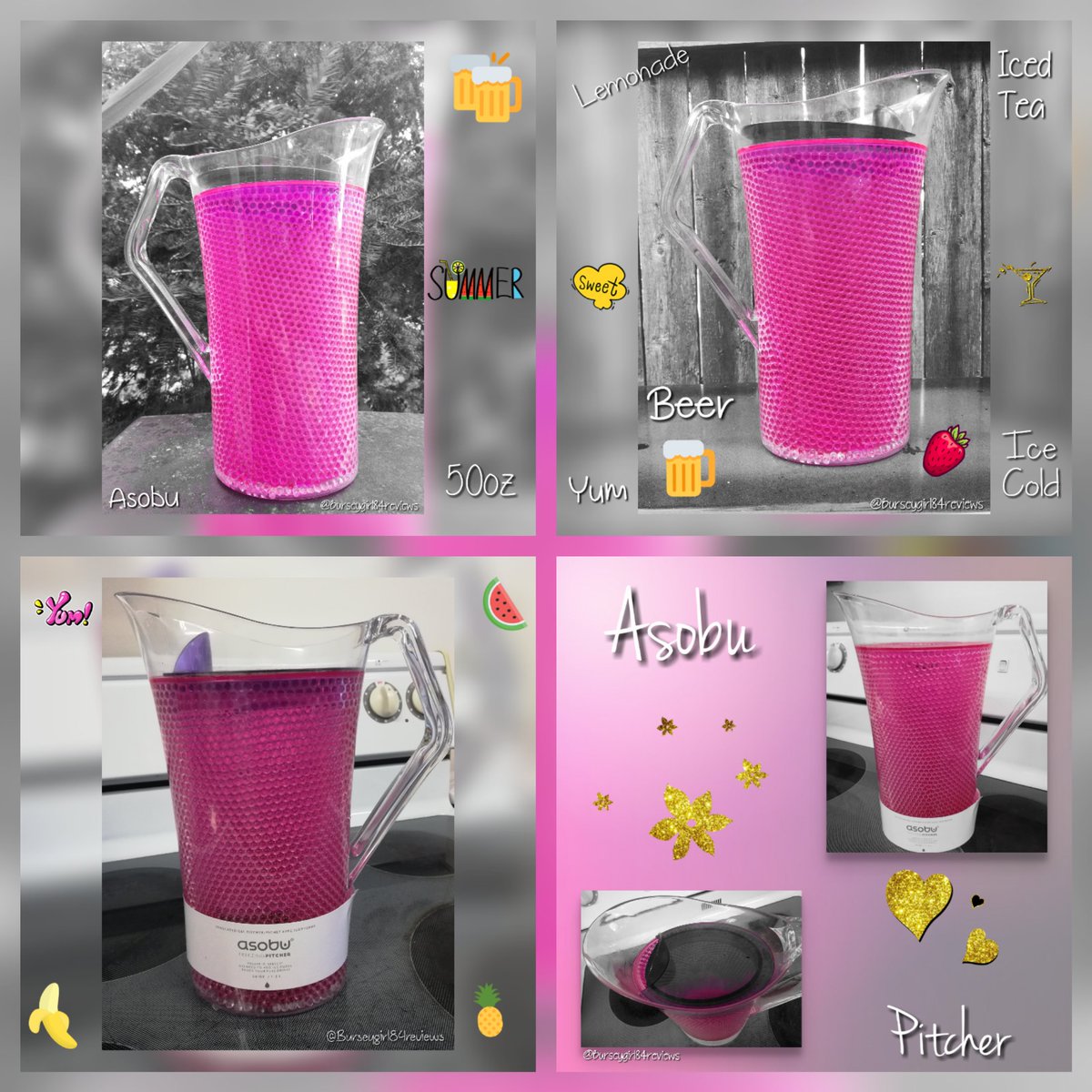 burseygirl84's tweet photo. Love this pitcher! Keeps my drinks #icecold, #bpafree, easy to wash great for #summer #bbq 
https://t.co/EmfDkQRUrz
#summer #icedtea #beerpitcher #lemonade #bpafree #pink #freezeable @Asobu #icedcoldbeer #yum #asobu #ilovepink #gotdiscount #tomosonreview #review https://t.co/iEya3CfsFG