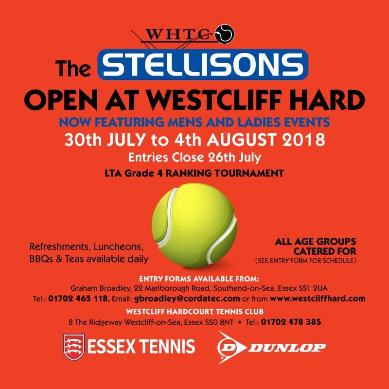 westcliffhard's tweet photo. Last 3 days to register for Stellisons Tennis at Westcliff Hardcourt....keep the Wimbledon spirit alive and time to get your hands on a Tennis Trophy. Register now. https://t.co/PeWeRxUbWD