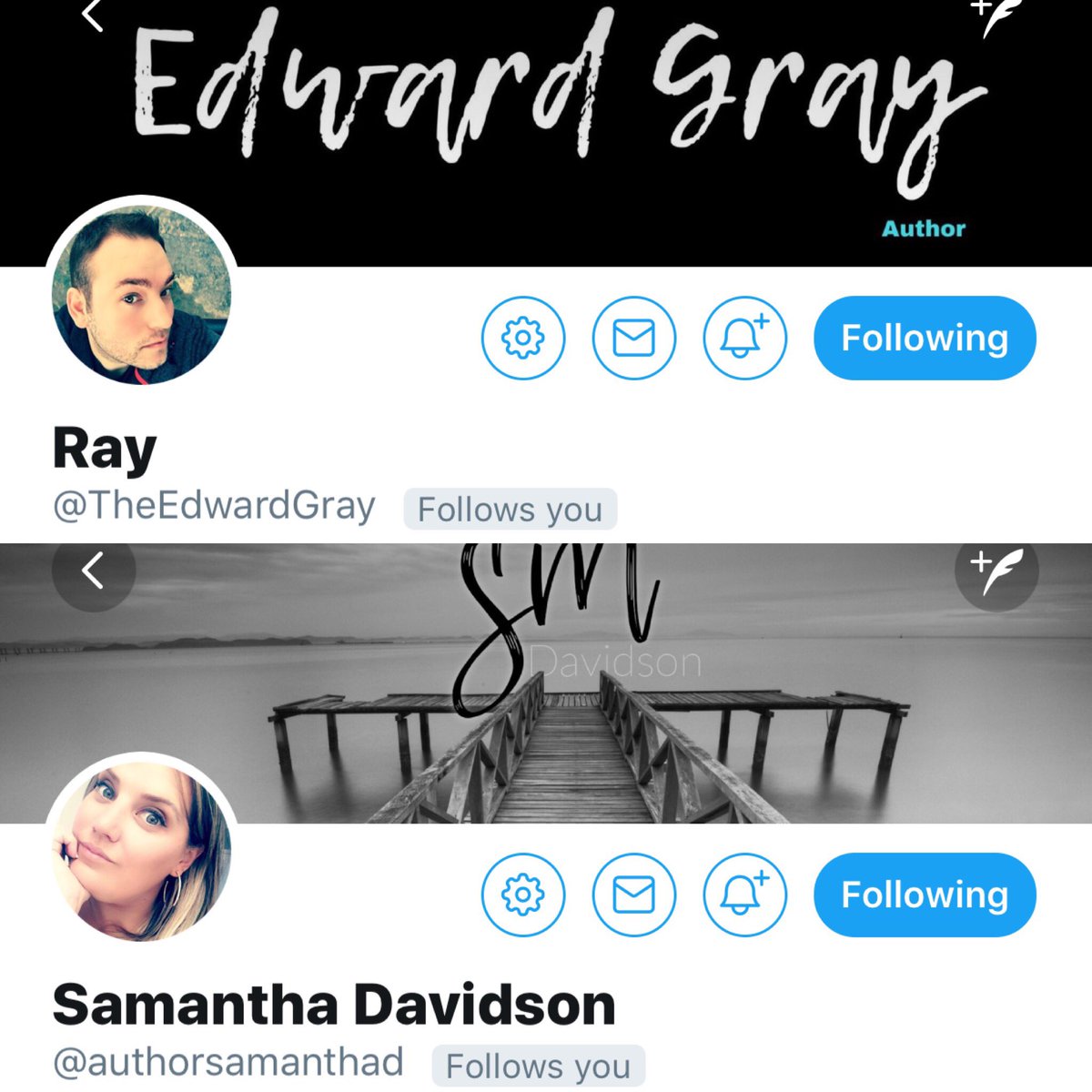 thewritetribe's tweet photo. Meet TWO of co-founders @TheEdwardGray @authorsamanthad #authorlife #writerslife #amwriting https://t.co/ocWD63LnUD