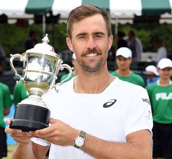 NewportLifeMag's tweet photo. Congratulations to this year's #DellTechOpen Champion, Steve Johnson @SJohnson_89. 

Hope you had a great time in #NewportRI. Come back soon!

Photo - @TennisHalloFame 

 #MyNewportLife #Tennis #Champions #Trophy #RhodeIsland #RI #AquidneckIsland #Summer #SummerIsHere https://t.co/sOdYcBLegG