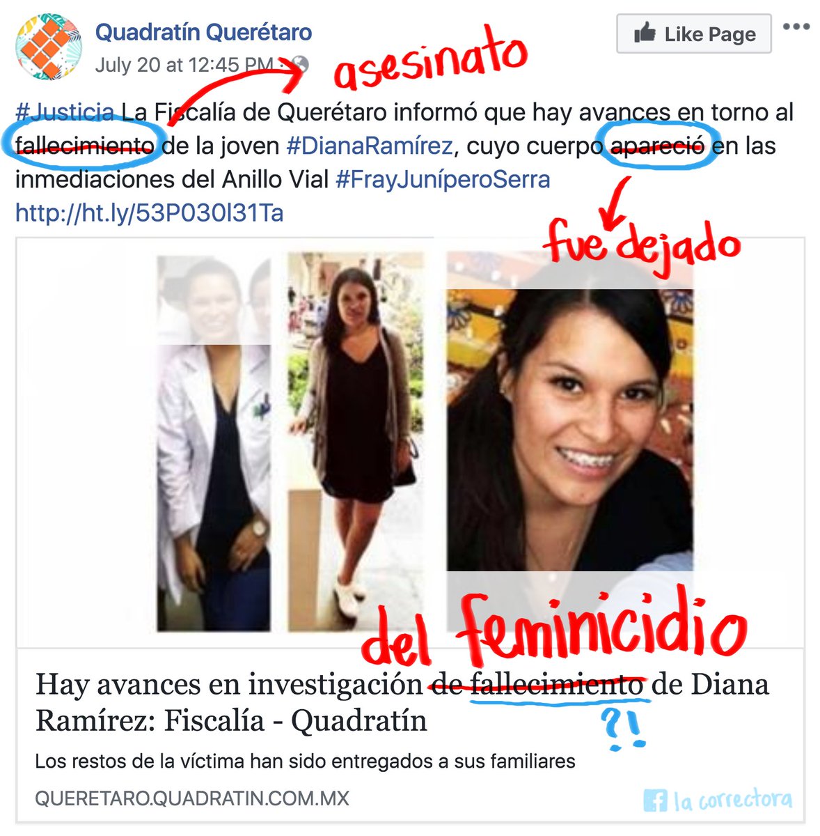 correctora_mx's tweet photo. No “falleció” y “apareció”. Alguien la asesinó y dejó su cuerpo ahí. 
https://t.co/Zt5p5Z0aNP https://t.co/httn4SUfim