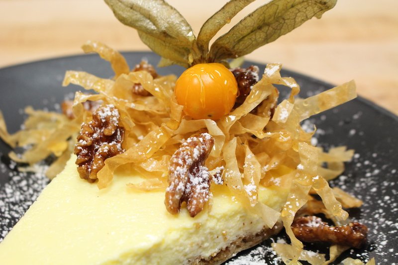 Live your best life. Baklava Cheesecake with crispy filo, local honey &amp; candied walnuts.  #TolucaLake #Cheesecake #Dessert #Romantic #FoodiesUnite