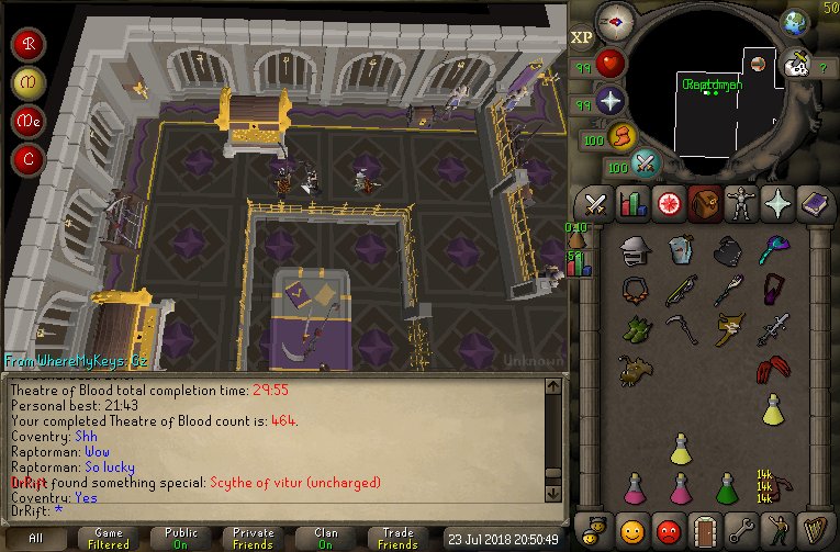 DoctorRift's tweet image. 464 raids to see my first scythe. Very happy 😀