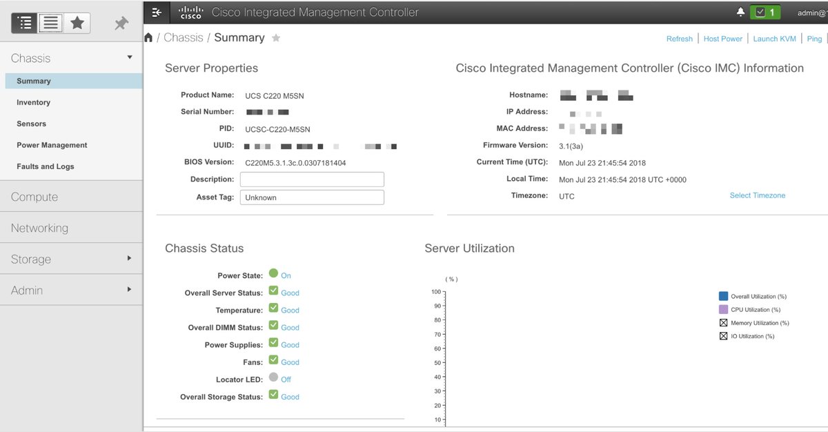 nvermande's tweet image. Love the new(at least for me) HTML5 CIMC firmware for UCS Rackmount Servers !!! #JAVAISDEAD