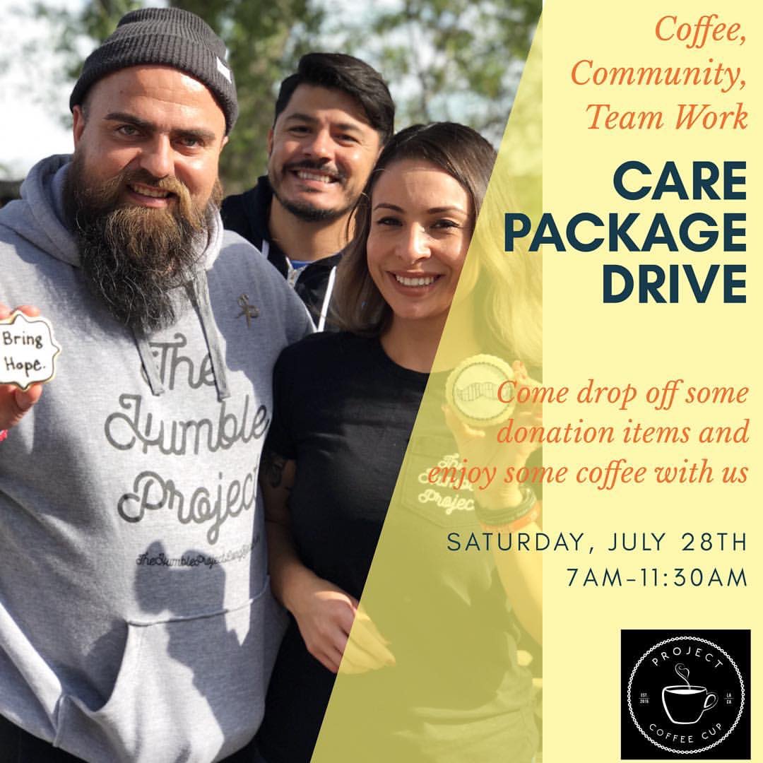 HumbleProjectLB's tweet photo. Join us on Saturday, July 28th from 7-11:30am at MLK Park in Long Beach. 1950 Lemon Ave, Long Beach 90806
.
• WE WILL ALSO BE COLLECTING UNWRAPPED GIFTS FOR THE CHILDREN STAYING AT MILLER CHILDREN’S HOSPITAL •
#thehumbleprojectlongbeach #ProjectCoffeeCup https://t.co/B8yOA9tdHl