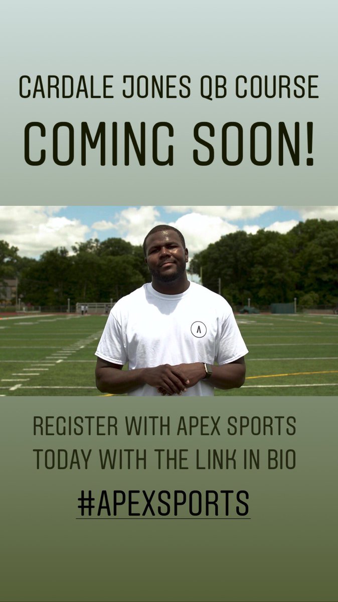 Register with <a href="/ApexSports3/">Apex Sports</a> today and be prepared for our upcoming Cardale Jones QB course! 
#apexsports #apexcoaching #footballtraining #highschoolfootball #nflquarterback #summerfootball #cardalejones #ohiostate #ohiostatefootball #ohiostatebuckeyes #learnfromthebest #putinwork