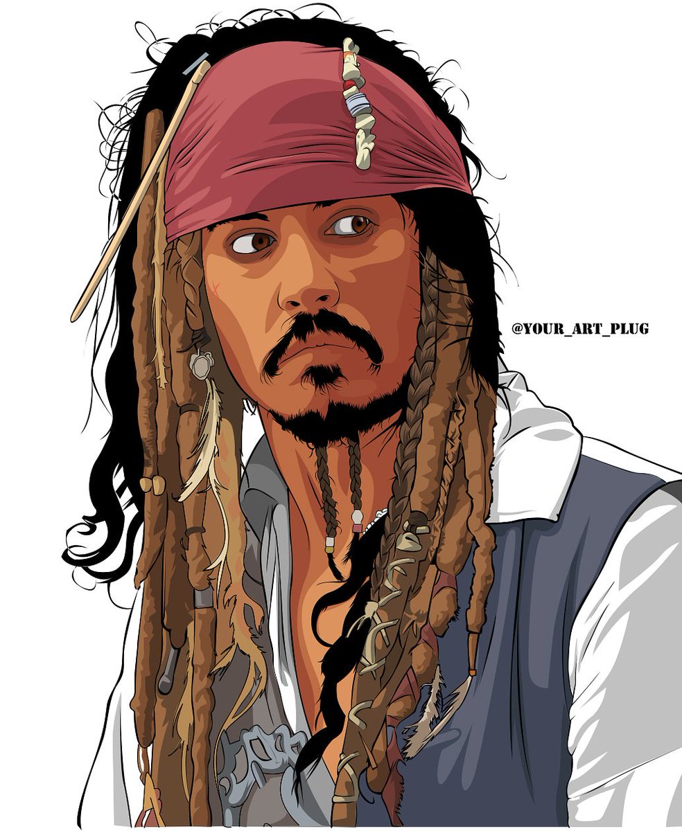 Blender hair - Professional Hair card tutorial - Jack Sparrow's Hair, beard  and mustache, eyebrow - YouTube