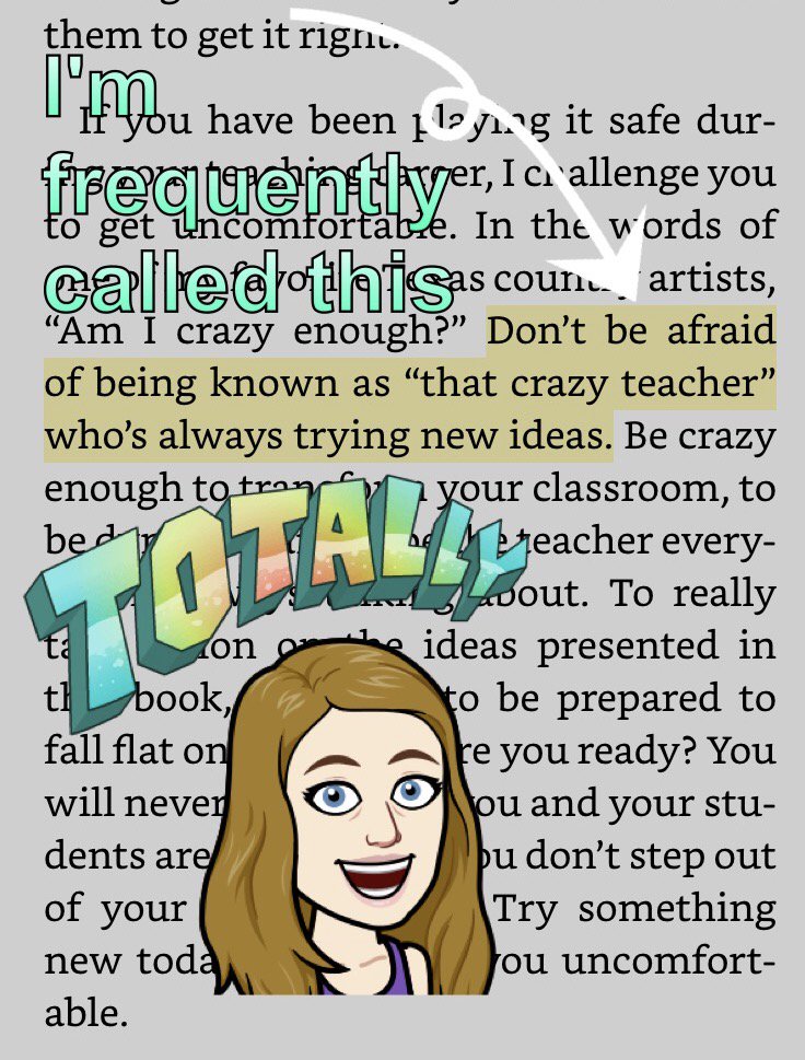 RCMcLean's tweet photo. Now that I’ve discovered #ReadPD   I think I’ll be using that to share some of my #booksnaps (still learning how to do them) Here were recent take aways from #Theteachersjourney @btcostello05 #TheWildCard @hopekingteach @WadeKing7 &amp; #ShakeUpLearning @ShakeUpLearning https://t.co/YBpomi08zt