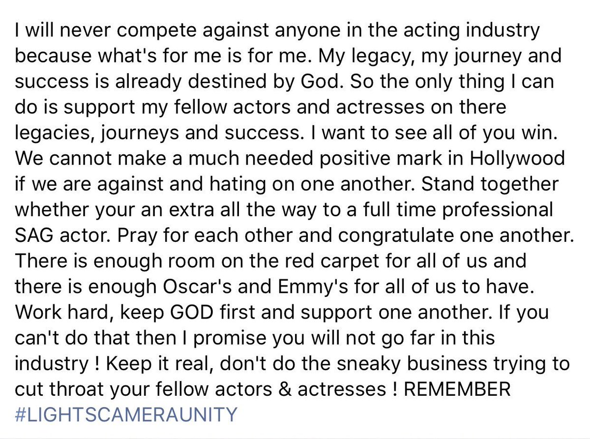 cclarkinspire7's tweet photo. #LightsCameraUnity #ActorsLife #SetLife #Hollywood #ActorsOnActors #Unity #PositivityCorner #celebrityspotlight https://t.co/bVqQCGsODg