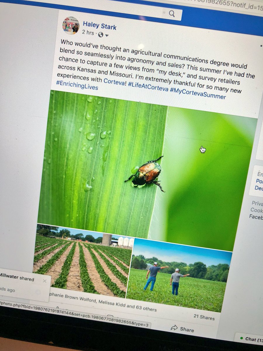 HaleyGradert's tweet image. Hey folks, I have lots of exciting things going on this summer, including my awesome internship with Corteva! Be sure to check on my posts on Facebook and Instagram to get a closer look at my experiences as a sales intern! #MyCortevaSummer #LifeAtCorteva #BuildingTogether