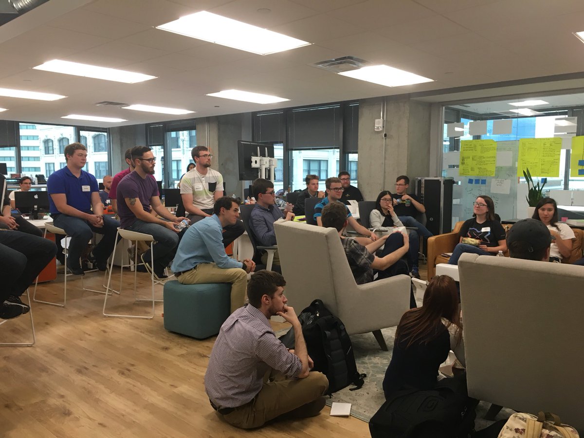 MimirHQ's tweet photo. @TechPoint_X #Xterns are joining us in office tonight to learn more about our journey, business in #cs, and future. #indytech #tech #startup #scaleup https://t.co/Q8eeu65SNG