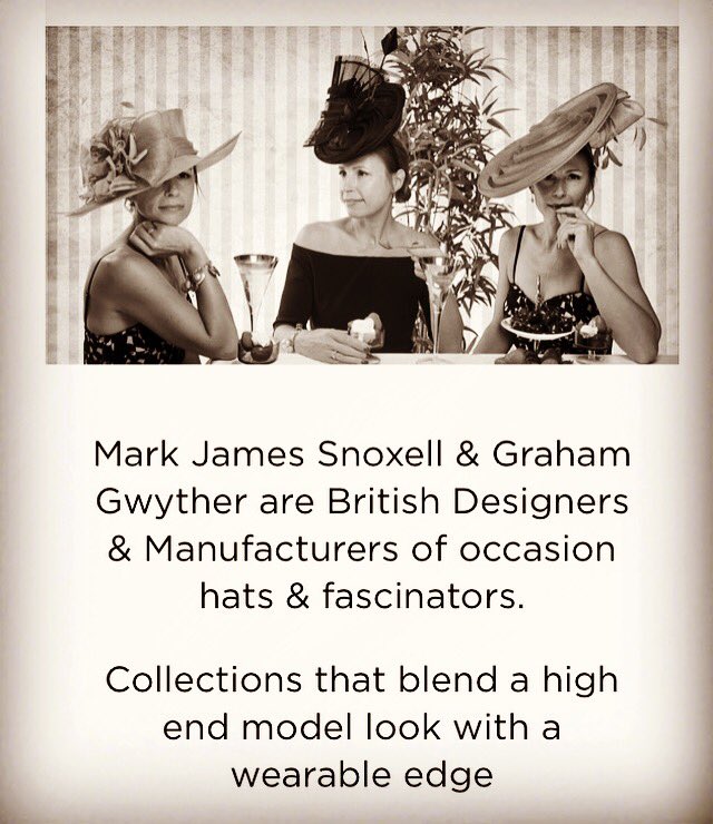 SNOXELL & GWYTHER BRITISH MILLINERY tweet media