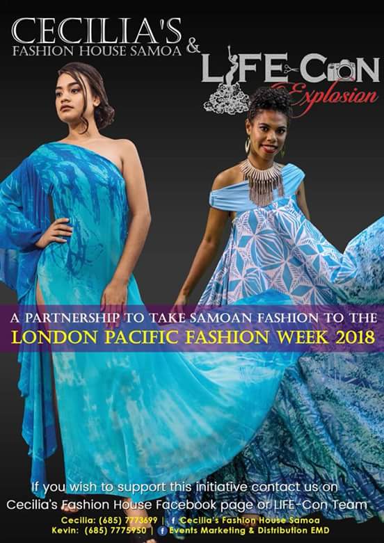 emd_samoa's tweet photo. Cecilia's Fashion House &amp; LIFE-Con - a partnership to take Samoan Fashion to the next level! 

Next level is "London Pacific Fashion Week 2018"

Show your support. It's time we utilize such platform to take ownership of our designs, our patterns, our heritage and our talents! https://t.co/2qvNFWDTro