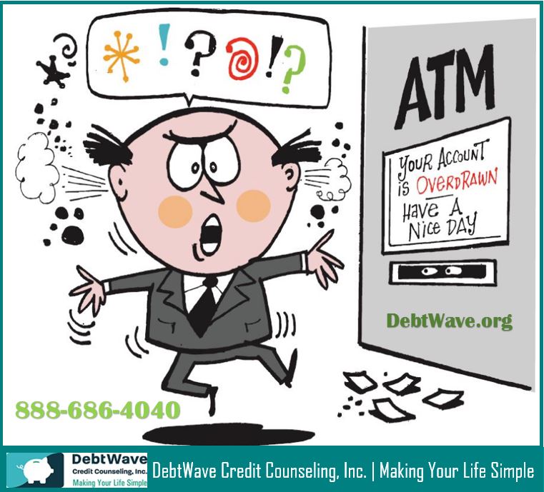 debtwave's tweet image. Are you tired of paying overdraft fees, non-sufficient funds fees and ATM charges?ow.ly/xjhn30l5jNS

.

#OverdraftProtection #NSF #ATM #ATMFees #CreditCards #Debt #Overdraft #Overdrawn #CreditCounseling #Savings #SanDiego