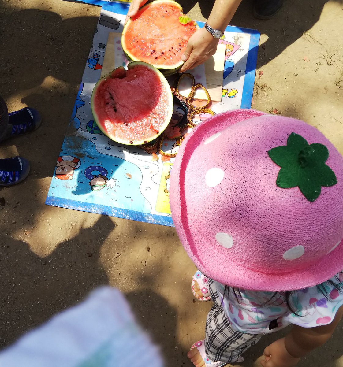 Echtheit06's tweet image. スイカ割りでした🍉暑すぎる😵💦